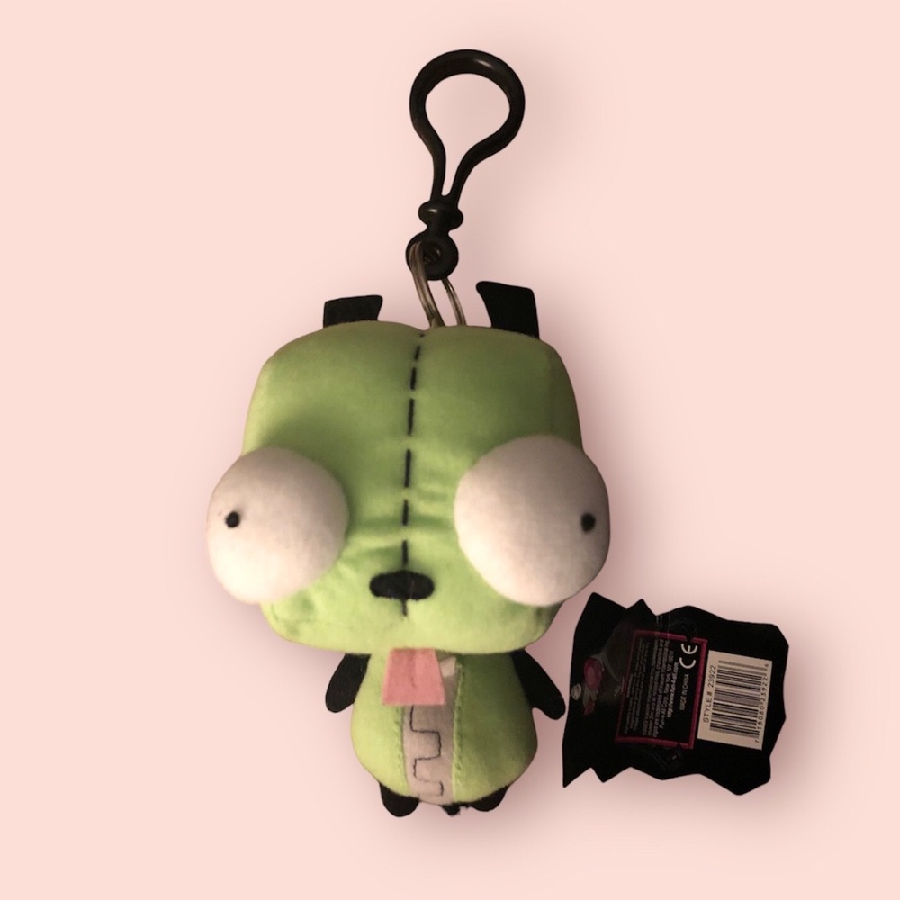 GIR in dog costume plushie keychain Invader Zim